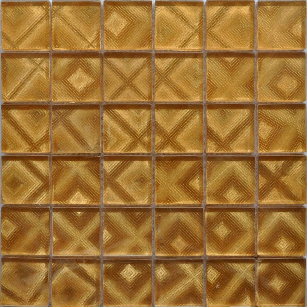  Мозаика Стеклянная Золотая ST062 производителя Keramograd