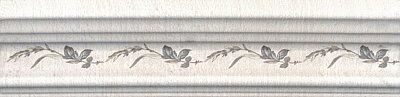 KERAMA MARAZZI коллекция Кантри Шик элемент Бордюр Багет Кантри Шик белый декорированный 5х20