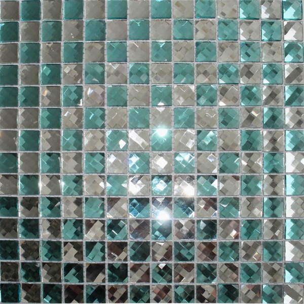 Keramograd коллекция Мозаика стеклянная из страз элемент Мозаика Стеклянная Бирюзова F2x7
