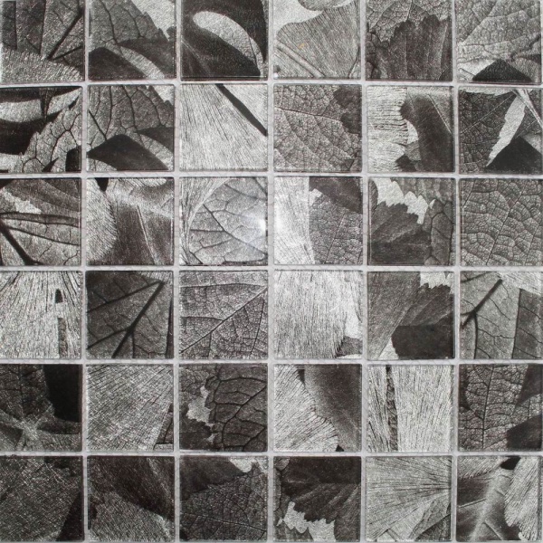 Keramograd коллекция Мозаика стеклянная фольгированная элемент Мозаика Стеклянная Серая PM4002