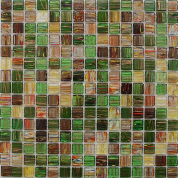 Keramograd коллекция Мозаика стеклянная, зеркальная элемент Мозаика Стеклянная Зеленая JS01
