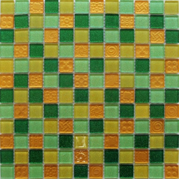 Keramograd коллекция Мозаика стеклянная элемент Мозаика Стеклянная Зеленая F41.30.25.58