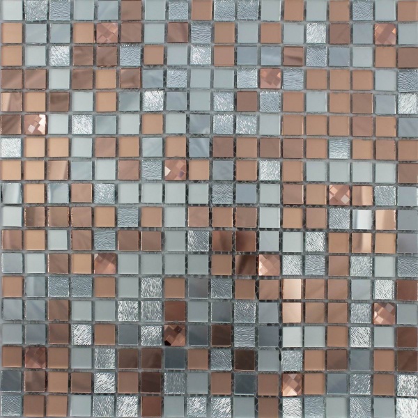 Keramograd коллекция Мозаика стеклянная, зеркальная элемент Мозаика Стеклянная Серебро A1504