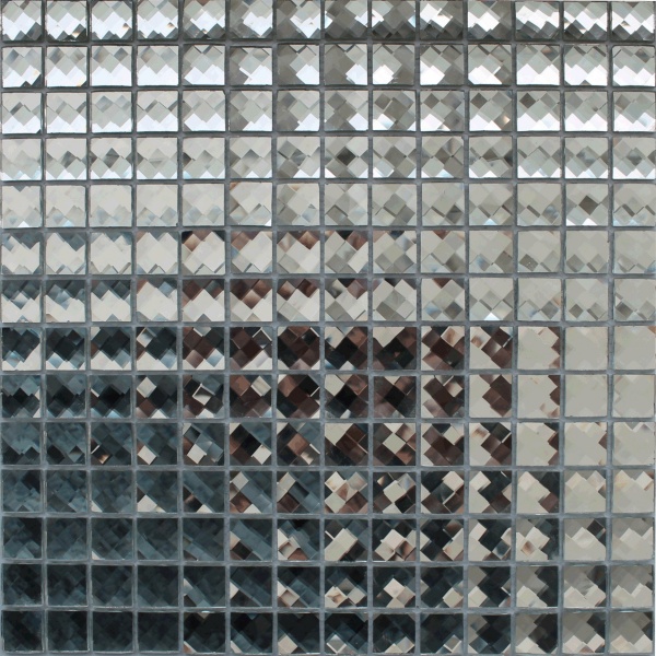Keramograd коллекция Мозаика стеклянная из страз элемент Мозаика Стеклянная Серебро F2x1