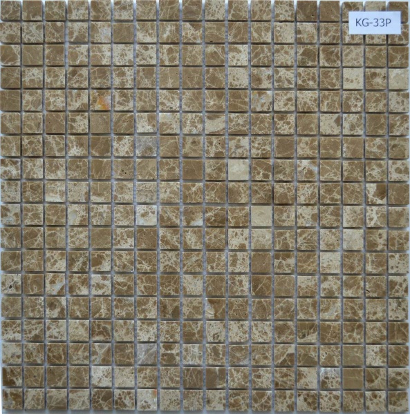 Keramograd коллекция Мозаика из камня элемент Мозаика Каменная Бежевая KG-33P
