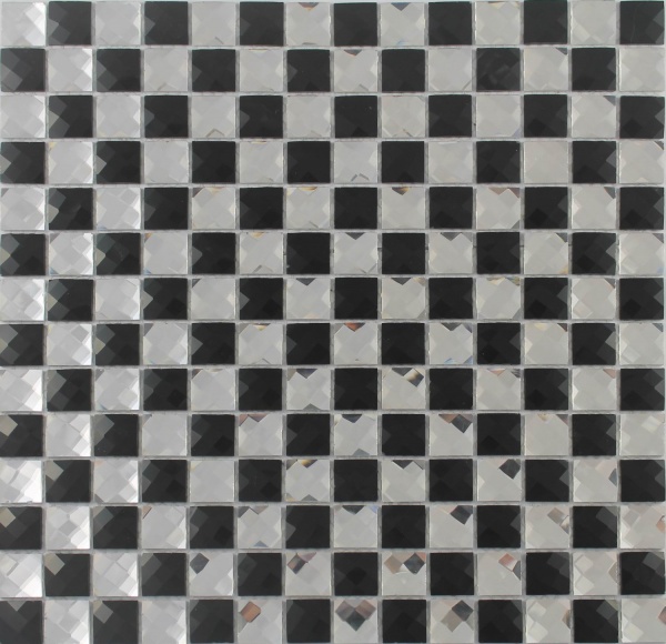 Keramograd коллекция Мозаика стеклянная из страз элемент Мозаика Стеклянная Черная F2x6/1