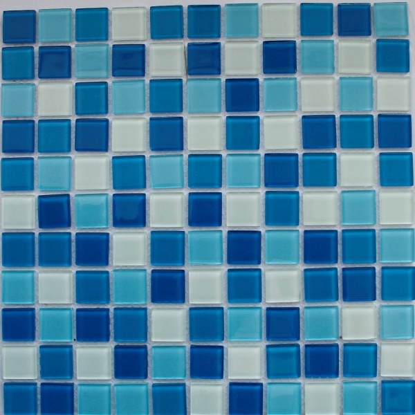 Keramograd коллекция Мозаика стеклянная, зеркальная элемент Мозаика Стеклянная Синяя FA022.023.025.080