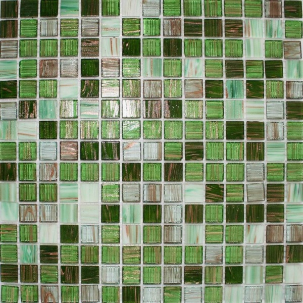Keramograd коллекция Мозаика стеклянная, зеркальная элемент Мозаика Стеклянная Зеленая JS09