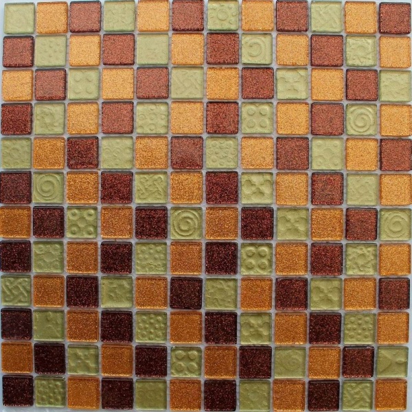 Keramograd коллекция Мозаика стеклянная элемент Мозаика Стеклянная Бежевая F18.48.55