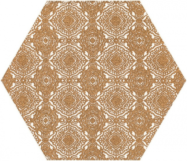 Ceramika Paradyz коллекция Shiny Lines элемент SHINY LINES GOLD HEKSAGON INSERTO E 19,8X17,1