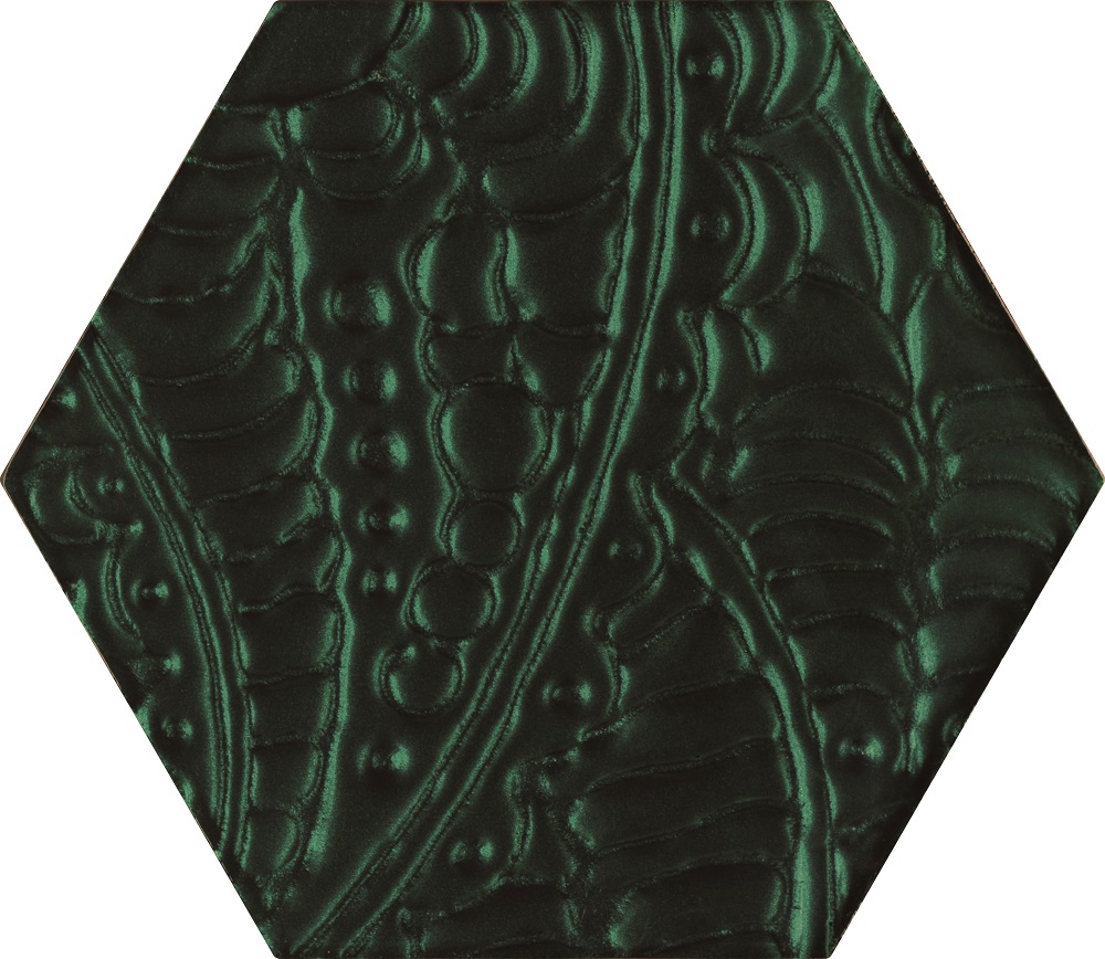  URBAN COLOURS GREEN INSERTO SZKLANE HEKSAGON 19,8X17,1 производителя Ceramika Paradyz