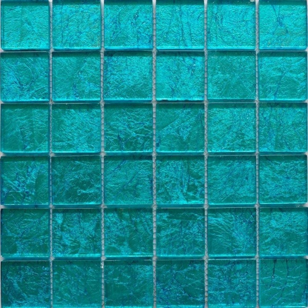 Keramograd коллекция Мозаика стеклянная фольгированная элемент Мозаика Стеклянная Синяя ST046