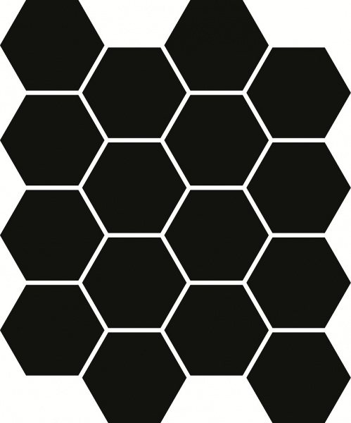 Ceramika Paradyz коллекция .РАСПРОДАЖА PARADYZ ПЛИТКА элемент Uniwersalna Prasowana Nero Hexagon Mozaika