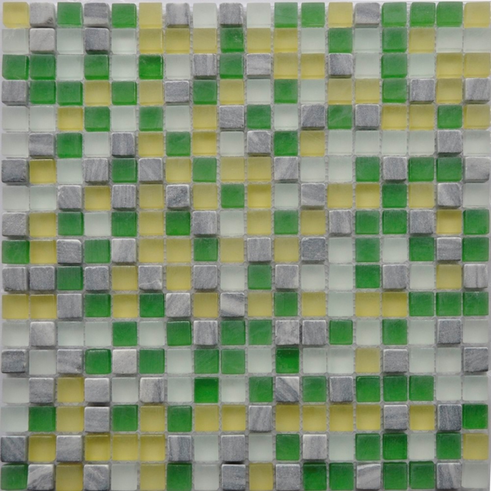  Мозаика Стеклянная Зеленая GS084 производителя Keramograd