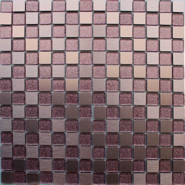Keramograd коллекция Мозаика стеклянная фольгированная элемент Мозаика Красная Lp13
