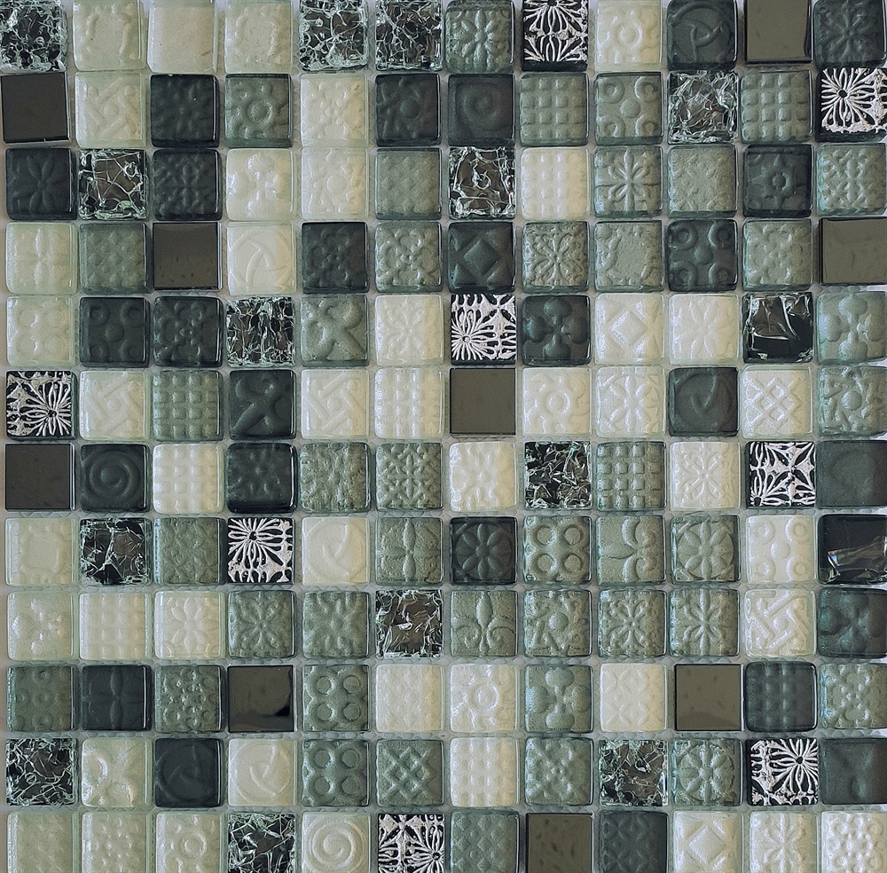  Мозаика Стеклянная Черная BXKGS005 производителя Keramograd
