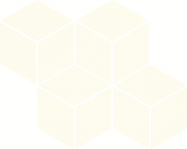 Ceramika Paradyz коллекция Moonlight элемент Uniwersalna Prasowana Bianco Romb Hexagon Mozaika