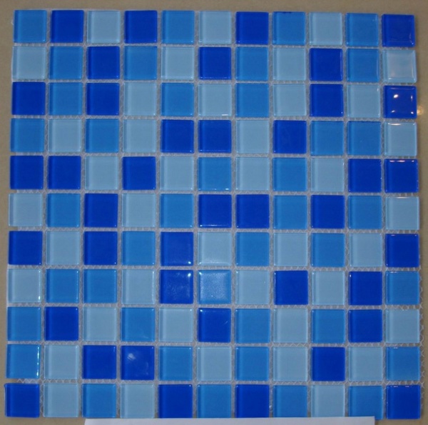 Keramograd коллекция Мозаика стеклянная, зеркальная элемент Мозаика Стеклянная Синяя C9031