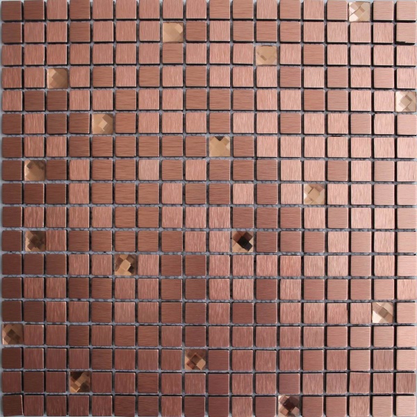 Keramograd коллекция Мозаика стеклянная фольгированная элемент Мозаика Красная LP05E