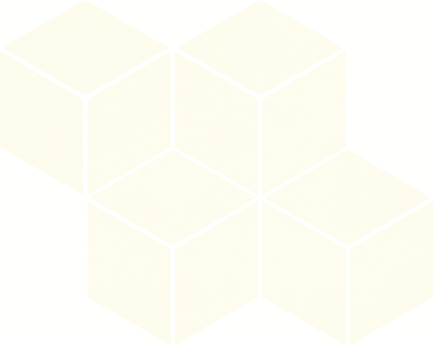  Uniwersalna Prasowana Bianco Romb Hexagon Mozaika производителя Ceramika Paradyz