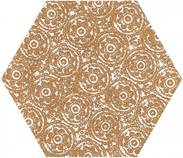Ceramika Paradyz коллекция Shiny Lines элемент SHINY LINES GOLD HEKSAGON INSERTO F 19,8X17,1