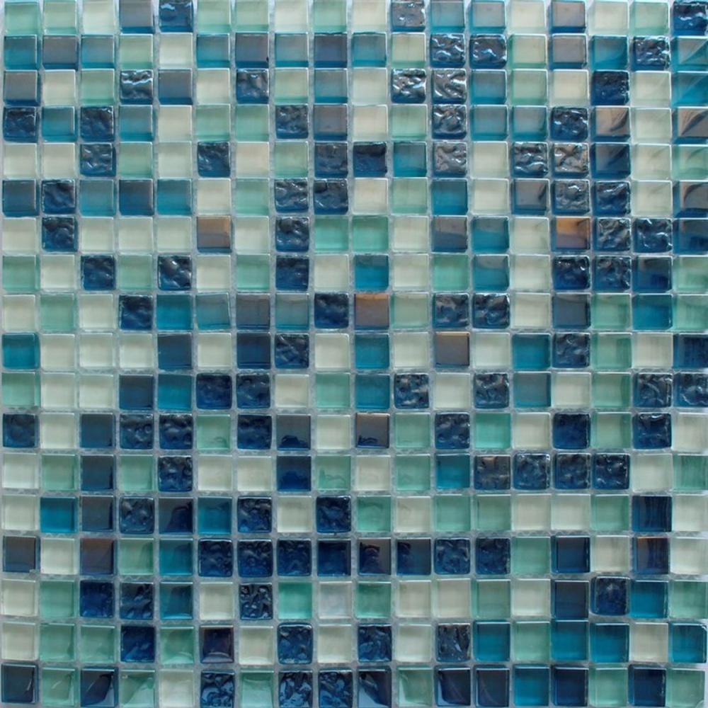  Мозаика Стеклянная Синяя DGS037 производителя Keramograd