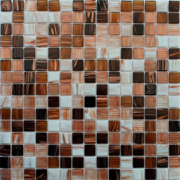 Keramograd коллекция Мозаика стеклянная, зеркальная элемент Мозаика Стеклянная Бежевая JS12
