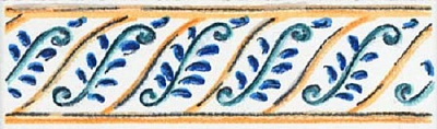 KERAMA MARAZZI коллекция Капри элемент Бордюр Капри майолика A493 9,9х3