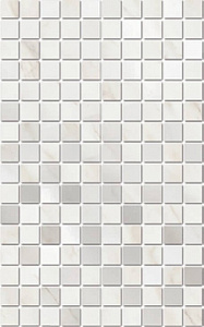 KERAMA MARAZZI коллекция Гран Пале элемент Декор Гран Пале белый мозаичный 25х40